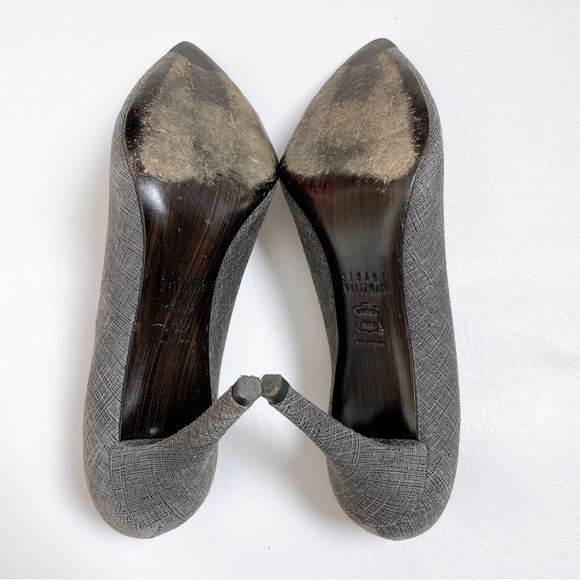 Stuart Weitzman Gray Classic Stiletto Heels Pumps - Picture 5 of 7